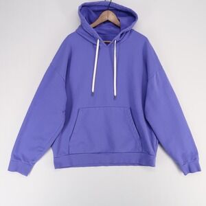 Stori Hoodie Womens XXL Purple‎ Pullover Kangaroo Pocket Drawstring Long Sleeve